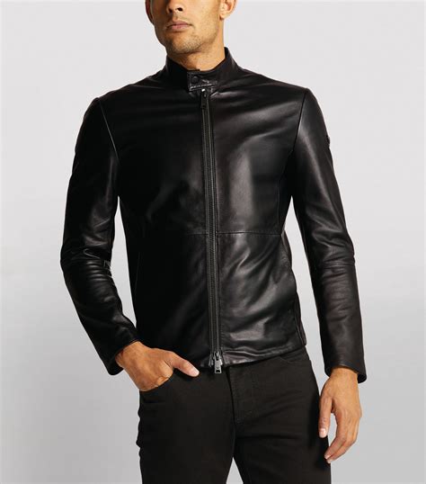 replica armani leather jackets|emporio Armani leather jacket price.